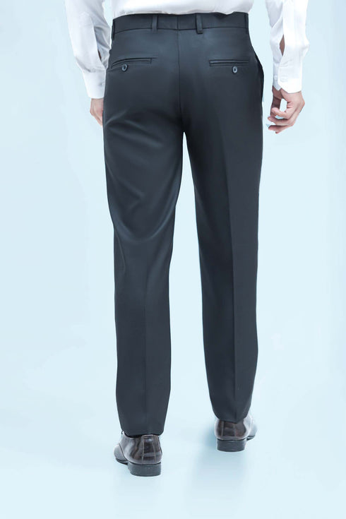 Veshbhoshaa Bluebird Men'S Black Formal Trousers